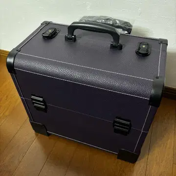 캐리어 케이스 메이크업 박스 상단 개방형 보라색