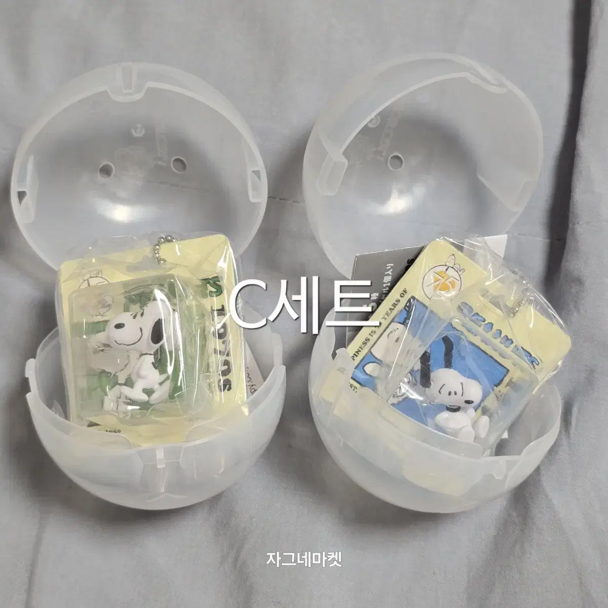 C세트) 75주년 반다이 스누피 가챠 피규어 패키지 미니어처 컬렉션