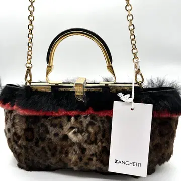 미사용 새상품 ZANCHETTI 2way 백 AMLETO 20 레오파드