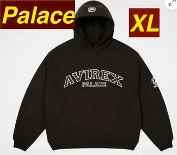 Palace Avirex Hoodie XL 스케이트보드 블랙
