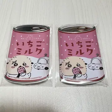 치이카와 (먼작귀) mitamemo 캔뱃지 딸기 밀크 랏코