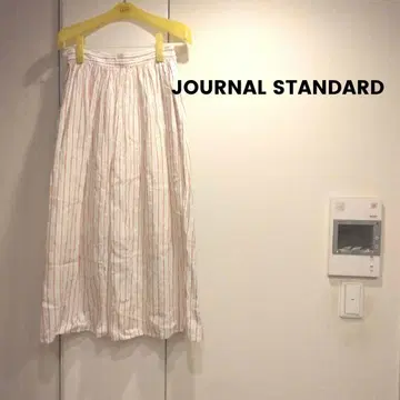 JOURNAL STANDARD 개더 롱 스커트 린넨 100