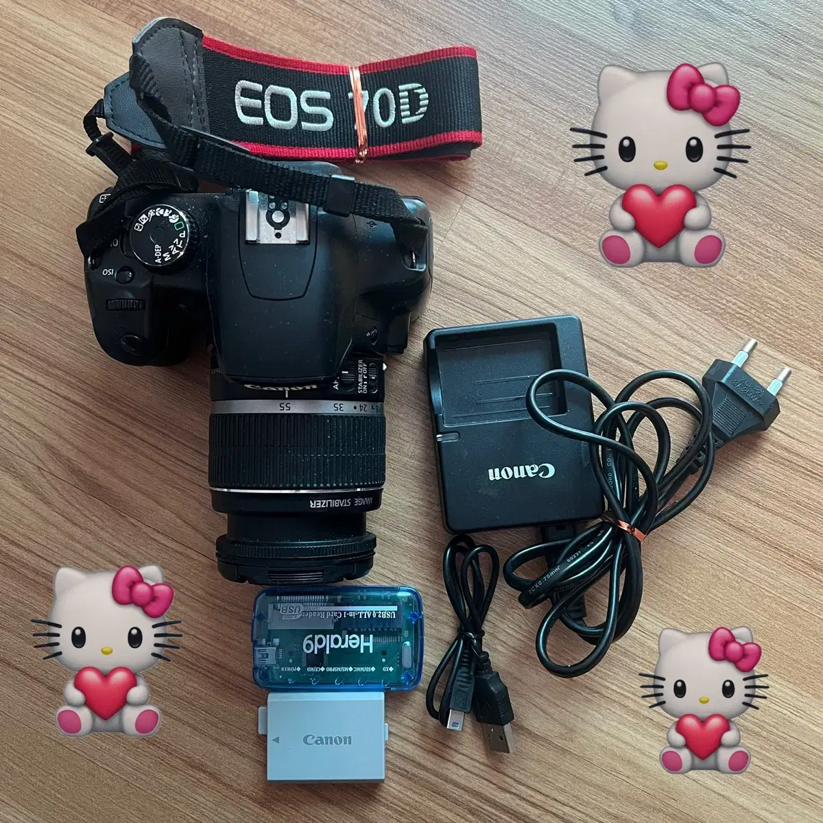 캐논 카메라 EOS 450D 18-55 렌즈 세트