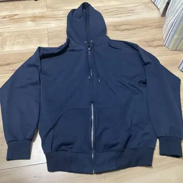 "vintage" 70년대 ~ 80년대 풀 집업 후드티 네이비 퍼플네이비
