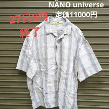 NANO universe 린넨 셔츠 정가 11000엔 남성용 L
