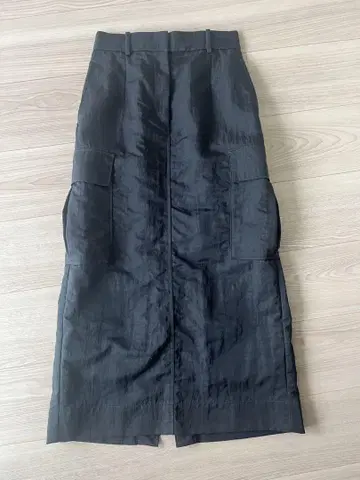 PLST 와셔 나일론 카고 스커트 플라스테