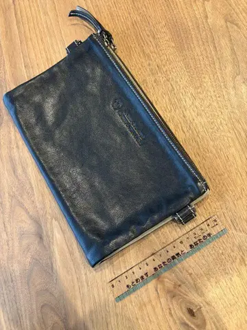 가죽 클러치 백 블랙 2 포켓 세컨드 백 가죽 la borsa