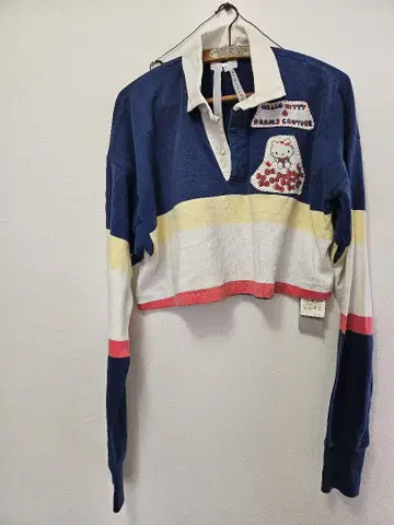 새상품 BEAMS COUTURE 산리오 콜라보 바느질 키티 라거 셔츠