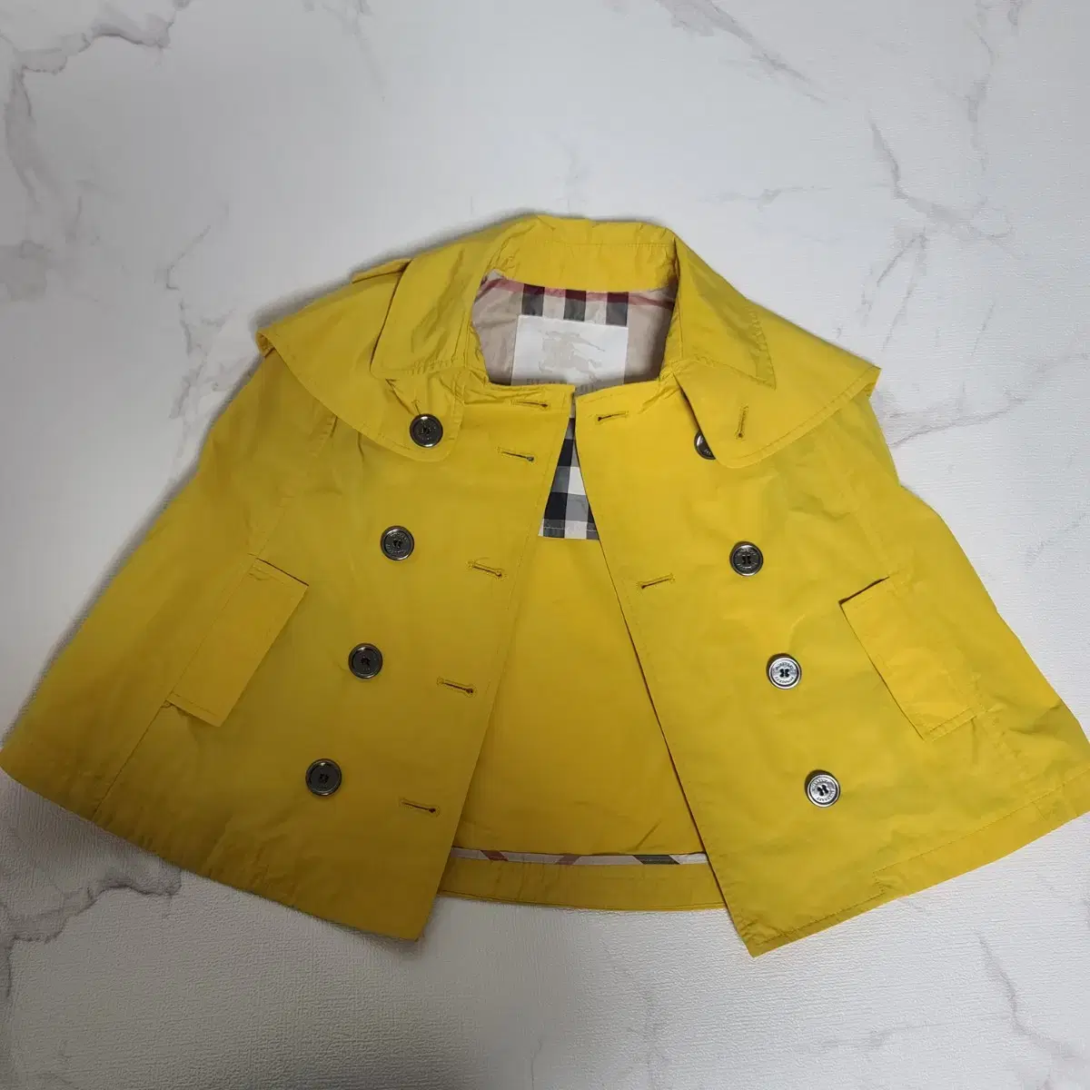 Yellow Burberry Childrens Raincoat Burberry Kids Cape Poncho