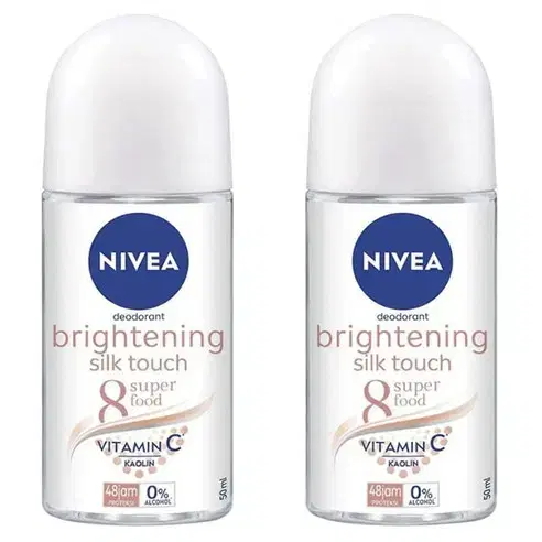 무료배송-니베아 브라이트닝 실크 터치 롤온 데오드란트 50ml 2개