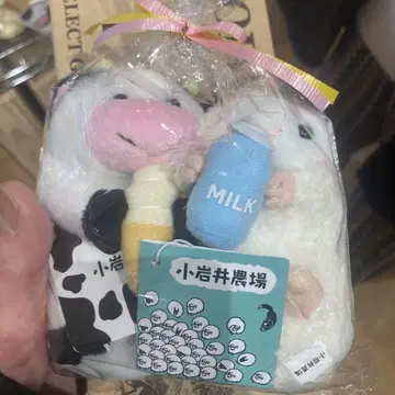 코이와이 농장 소프트 소 밀키 양 봉제 인형 세트