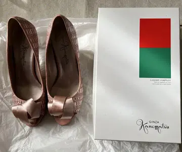 긴자 카네마츠 신발 오픈토 펌프스 25cm