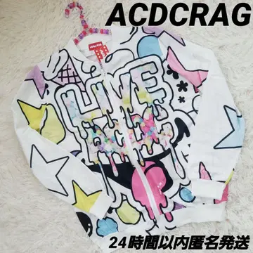 새상품 ACDCRAG LIVE MA-1 스타 자켓 컬러풀 F