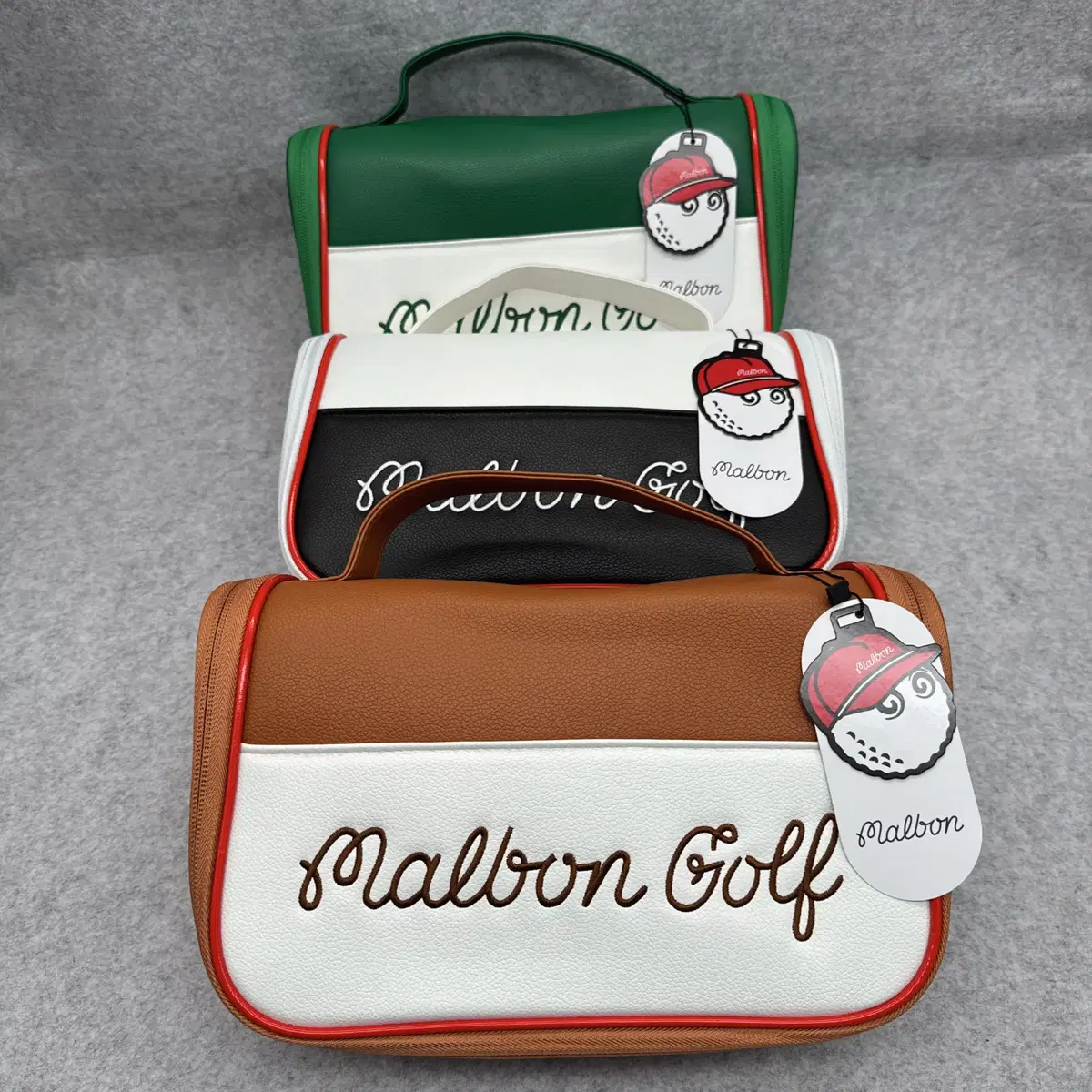 [韓国人気]MALBON GOLF★Blaze Classic Cart Pouch カートポーチ MALBON | 말본 2025 Malbon Golf Blaze Classic Cart Pouch on