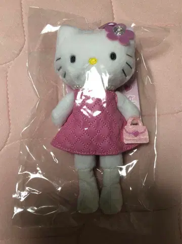 [택 포함] 헬로키티 스타일업 마스코트 핑크 퀼트 다리가 긴 키티