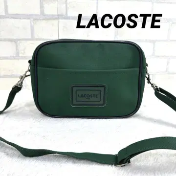 LACOSTE 라코스테 숄더백 가죽 그린