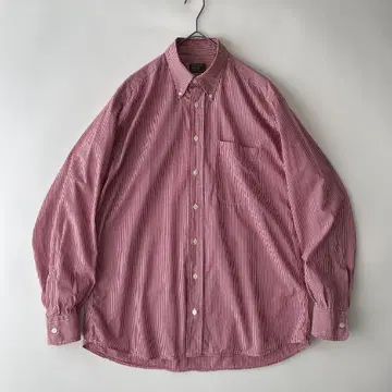새상품급 GITMAN BROS. M (he) 버튼 다운 깅엄 체크 셔츠