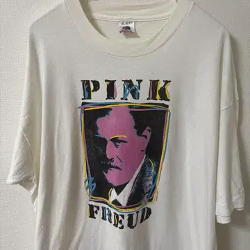 90s usa제 빈티지 PINK FREUD 티셔츠 밴딩 아트