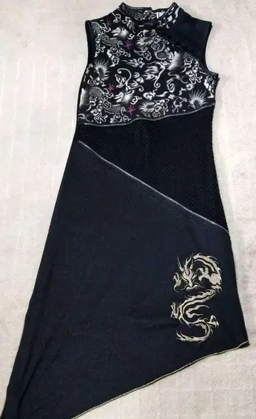 오즈온 일본풍 패턴 차이나 원피스