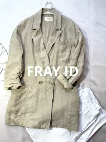 FRAY ID 프레이 아이디 마 혼방 린넨 자켓 썸머 자켓