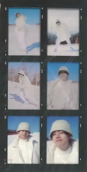 BTS 2021 WINTER PACKAGE V 랜덤 봉입 컷 필름 사진
