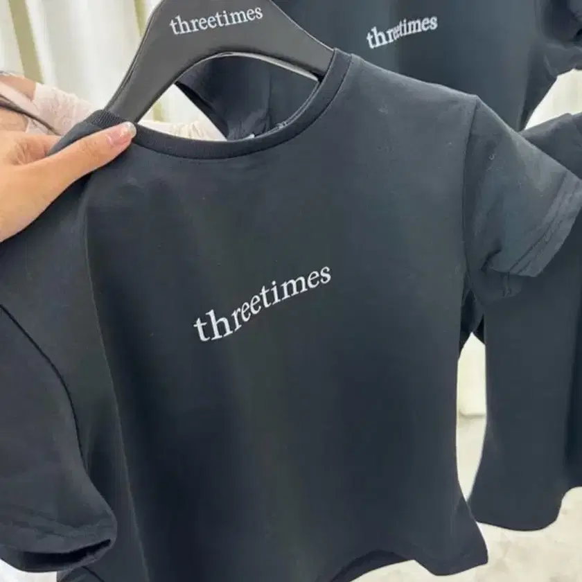 【Threetimes】 Vintage lettering tee 2色 THREETIMES | 쓰리타임즈 Threetimes Vintage Lettering Tee