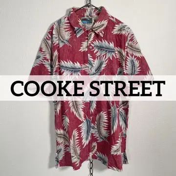 USA제 90s COOKE STREET 인사이드 아웃 알로하 셔츠 빨간색
