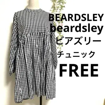 BEARDSLEY 비어즐리 선염 개더 튜닉 2way 깅엄