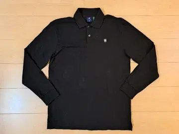 G-STAR RAW 지스타로우 블랙 긴팔 피케 셔츠