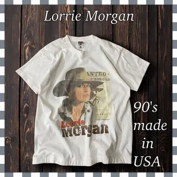 90's USA제 빈티지 로리 모건 싱글 스티치 티셔츠 L