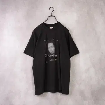 90's 싱글 스티치 빈티지 사진 티셔츠 아트