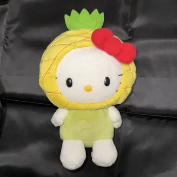 키티 헬로키티 파인애플 봉제 인형 레어 초레어 레트로