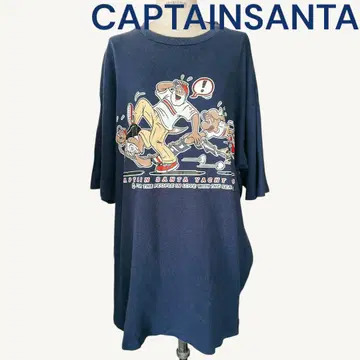 캡틴 산타 티셔츠 CAPTAINSANTA 네이비 L 사이즈 빅 사이즈