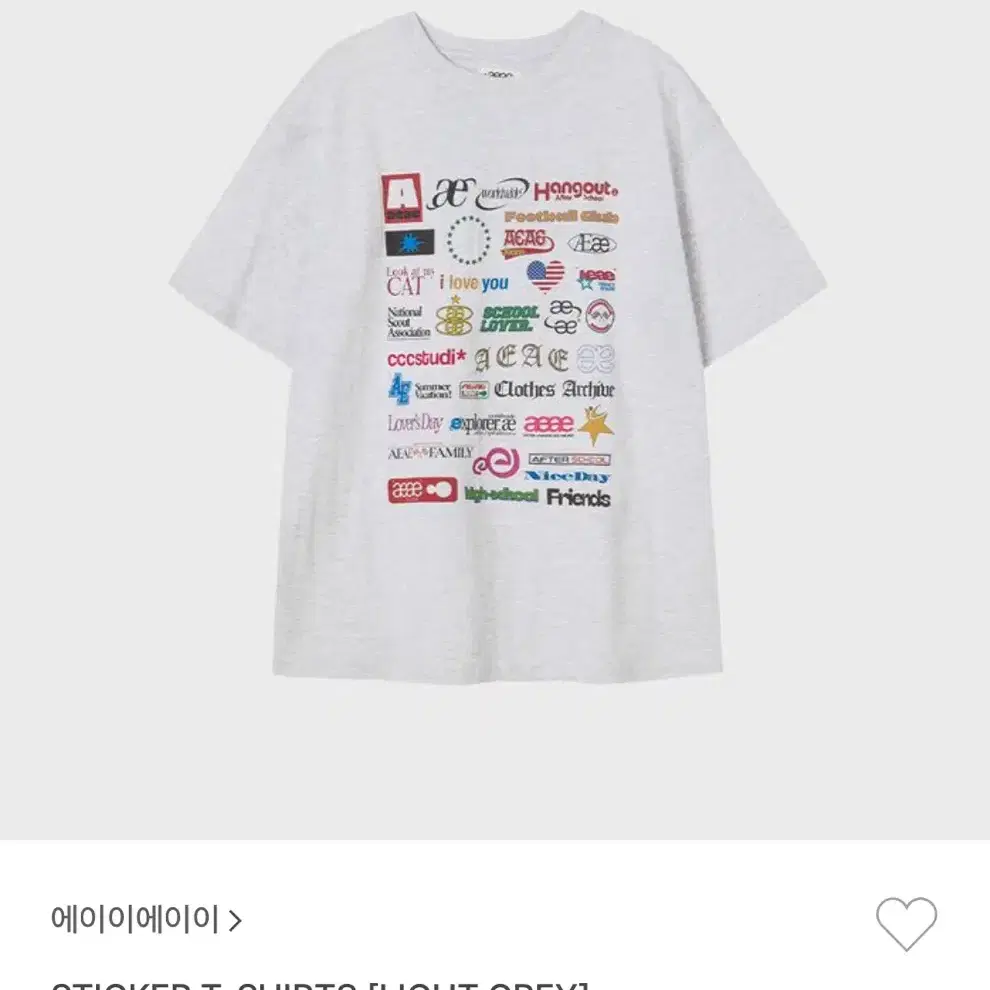 Tシャツ・カットソー [AEAE] DOT SMALL LETTER TEE MELANGE GREY MUSINSA | AEAE DOT SMALL LETTER TEE [MELANGE GREY]