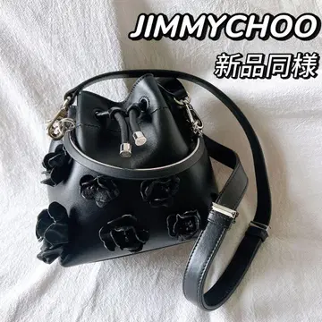새상품급 지미추 모자 꽁지 버킷 핸드백 S 사이즈 장미