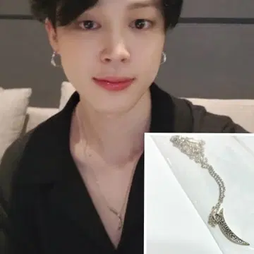 HANNA 목걸이 초승달 BTS 지민 착용 JIMIN 액세서리