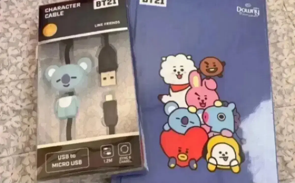 새상품)BT21 슬링백 CHIMMY_5핀 usb_노트
