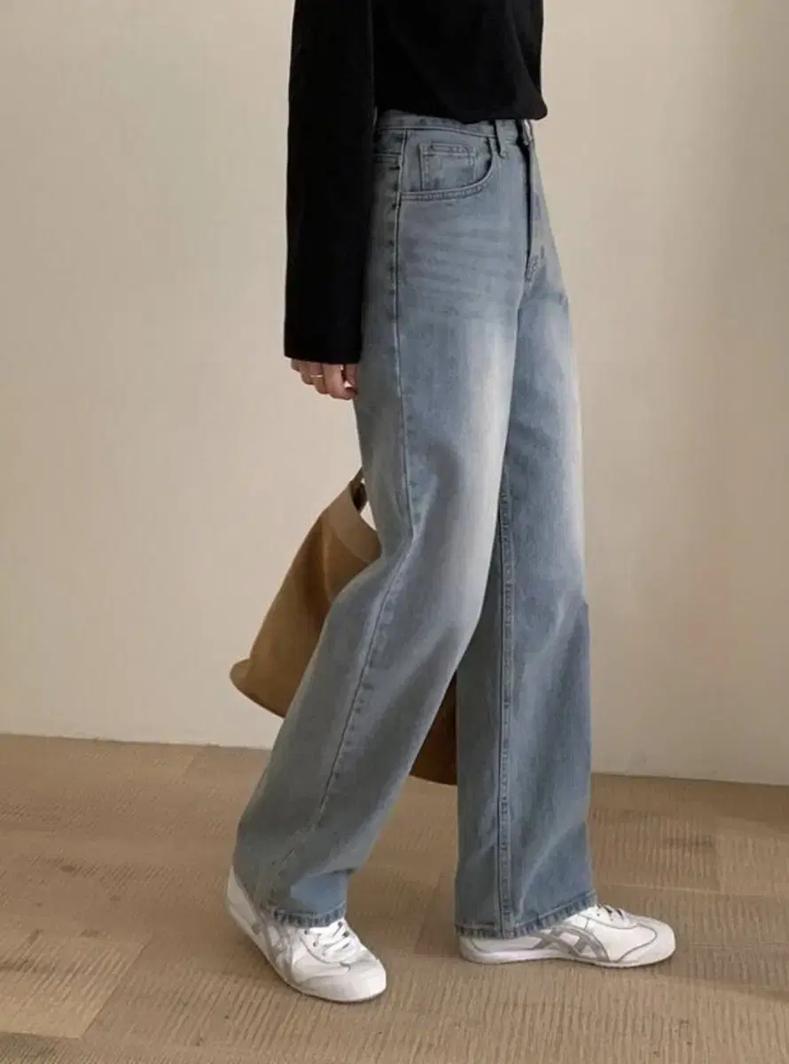 퓨어다 빈티지 연청 와이드 데님 판매