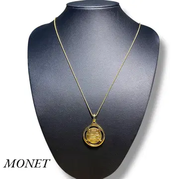 빈티지 목걸이 70년대 레어 MONET 엘리자 보나파르트 코인