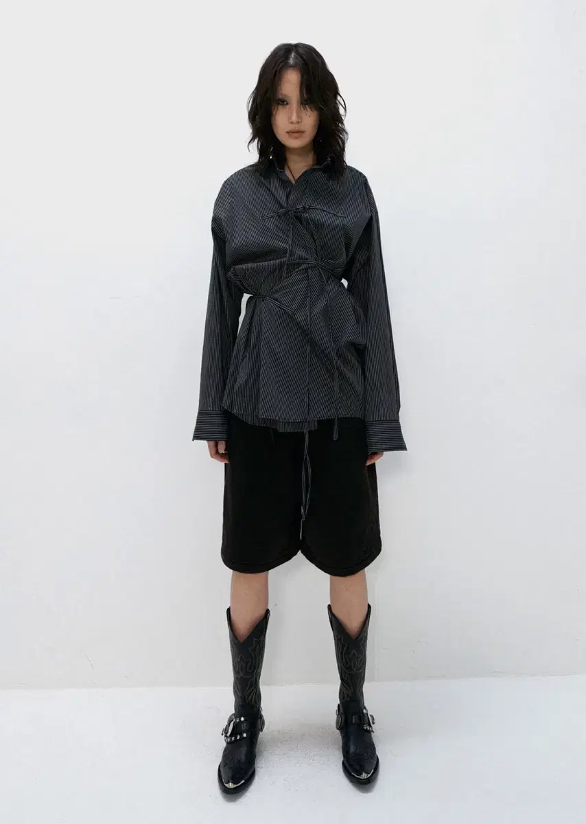 S/E/O seo Oversized Tie Shirt