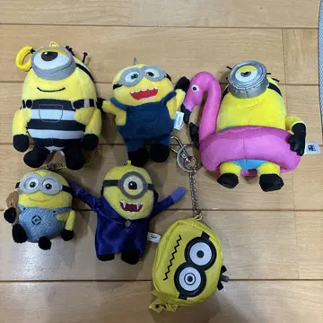 유니버셜 미니언 키링 봉제 인형 마스코트 USJ 미니언즈