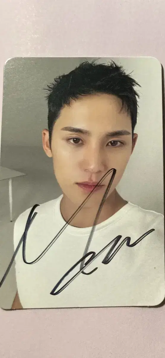 급처분 세븐틴 민규 친필싸인포카판매