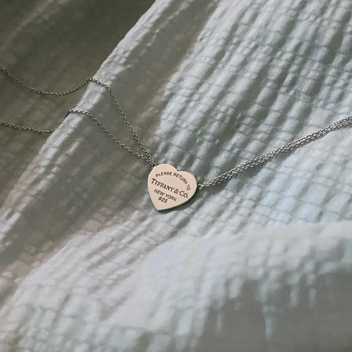 Genuine Tiffany & Co. Two Chain Return to Heart