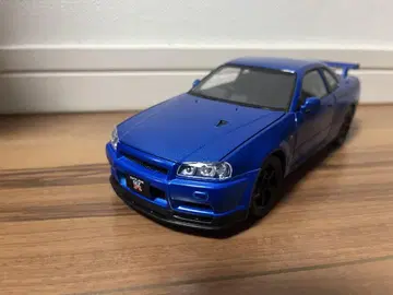 스카이라인 GTR R34 닛산 1/24 미니카 블루