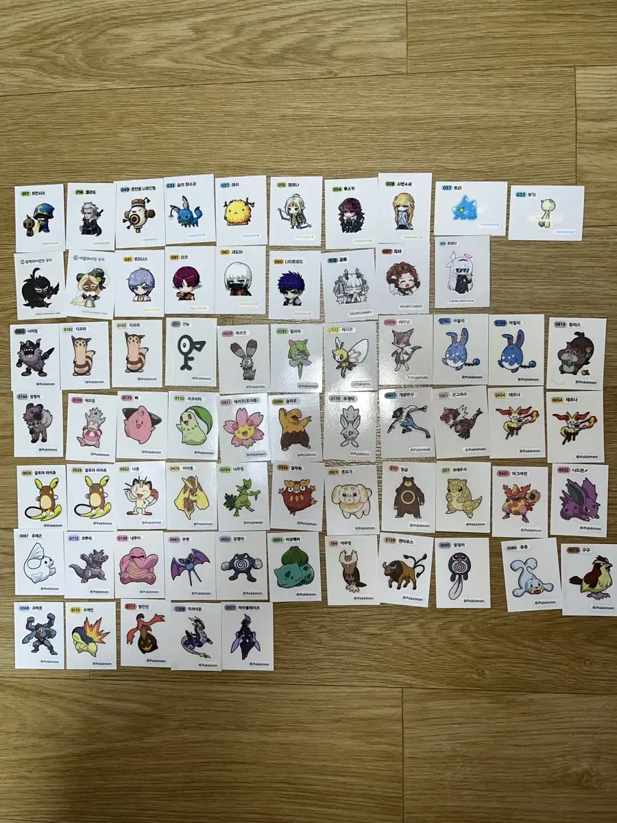 Various stickers for sale! (May, Cookie Run, Pokémon, Bloo Archive, Genshin Impact)