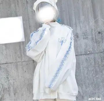 ACDCRAG 마법 저리 자켓 화이트 스카이블루