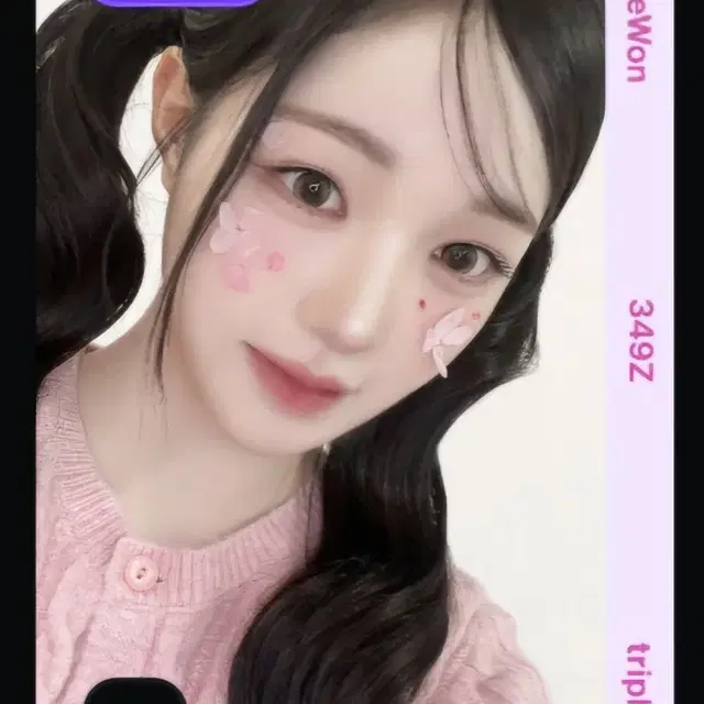 트리플에스 채원 벚꽃 오브젝트 E349 양도