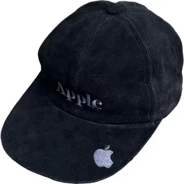 초레어 애플 80s CAP 빈티지 로고 자수 블랙 아이폰
