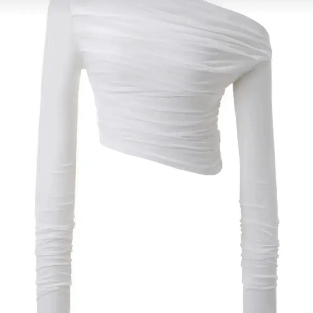 韓国商品/THREE TIMES One-shoulder drape top threetimes】 One-shoulder drape top /追跡付 (threetimes/T