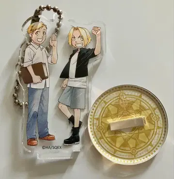 강철의 연금술사 트레이딩 아크릴 스탠드 키링 엘릭 형제